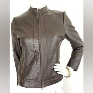 Leather Moto Jacket (New)